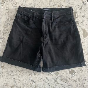 Calvin Klein black denim shorts, size 6